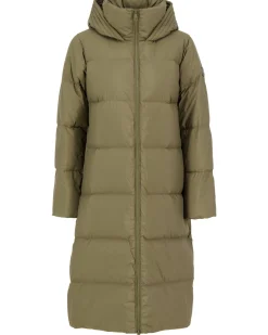 Damen Daunenmantel LONGLINE wasserabweisend