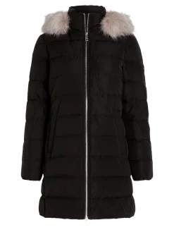 Damen Daunenmantel mit Kapuze HERITAGE DOWN TYRA COAT WITH FUR