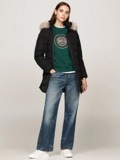 Damen Daunenmantel mit Kapuze HERITAGE DOWN TYRA COAT WITH FUR