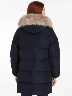 Damen Daunenmantel mit Kapuze