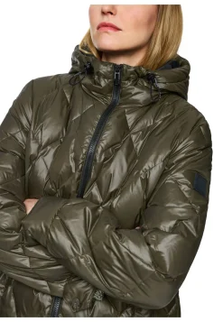 Damen Daunenmantel mit Kapuze
