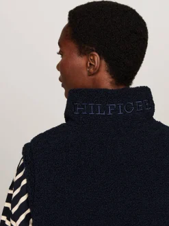 Damen Daunenweste mit Teddy-Fleece