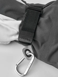 Damen Drei-Finger-Skihandschuhe HELI SKI FEMALE 3 mit Leder