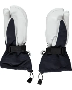 Damen Drei-Finger-Skihandschuhe HELI SKI FEMALE 3 mit Leder