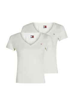 Damen 2er Pack T-Shirts Slim Fit