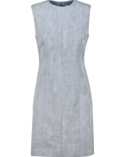 Damen Etuikleid aus Baumwoll-Leinenmix KASIE J