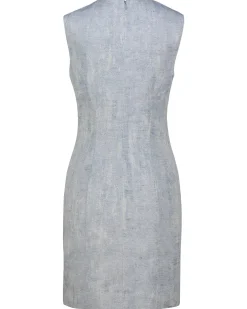 Damen Etuikleid aus Baumwoll-Leinenmix KASIE J