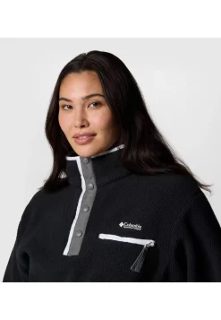 Damen Fleecepullover HELVETIA II CROPPED HALF SNAP FLEECE