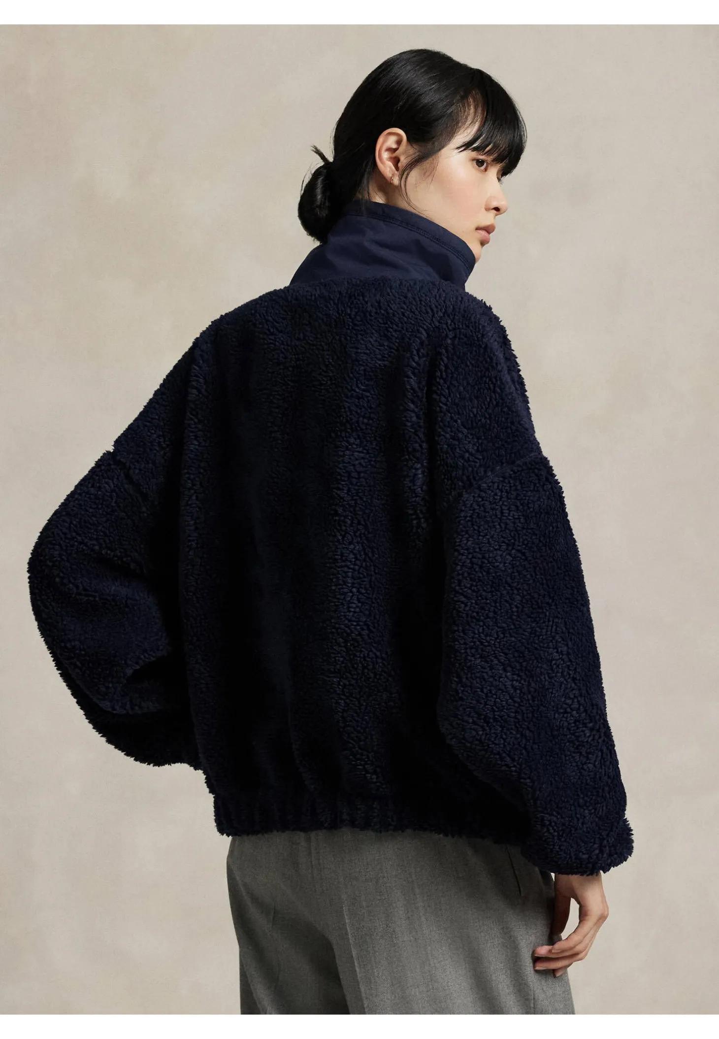 Damen Fleecepullover mit Polo Bear