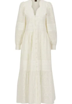 Damen Freizeitkleid mit Lochstickerei C_DABRODY