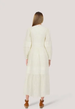 Damen Freizeitkleid mit Lochstickerei C_DABRODY