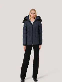 Damen Funktionsjacke BELVITESSE mit abnehmbarem Kunstpelz