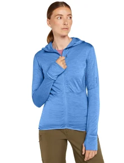 Damen Funktionsjacke mit Kapuze aus Lyocell und Merinowolle W MERINO 200 REALFLEECE DESCENDER LS Z