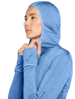 Damen Funktionsjacke mit Kapuze aus Lyocell und Merinowolle W MERINO 200 REALFLEECE DESCENDER LS Z