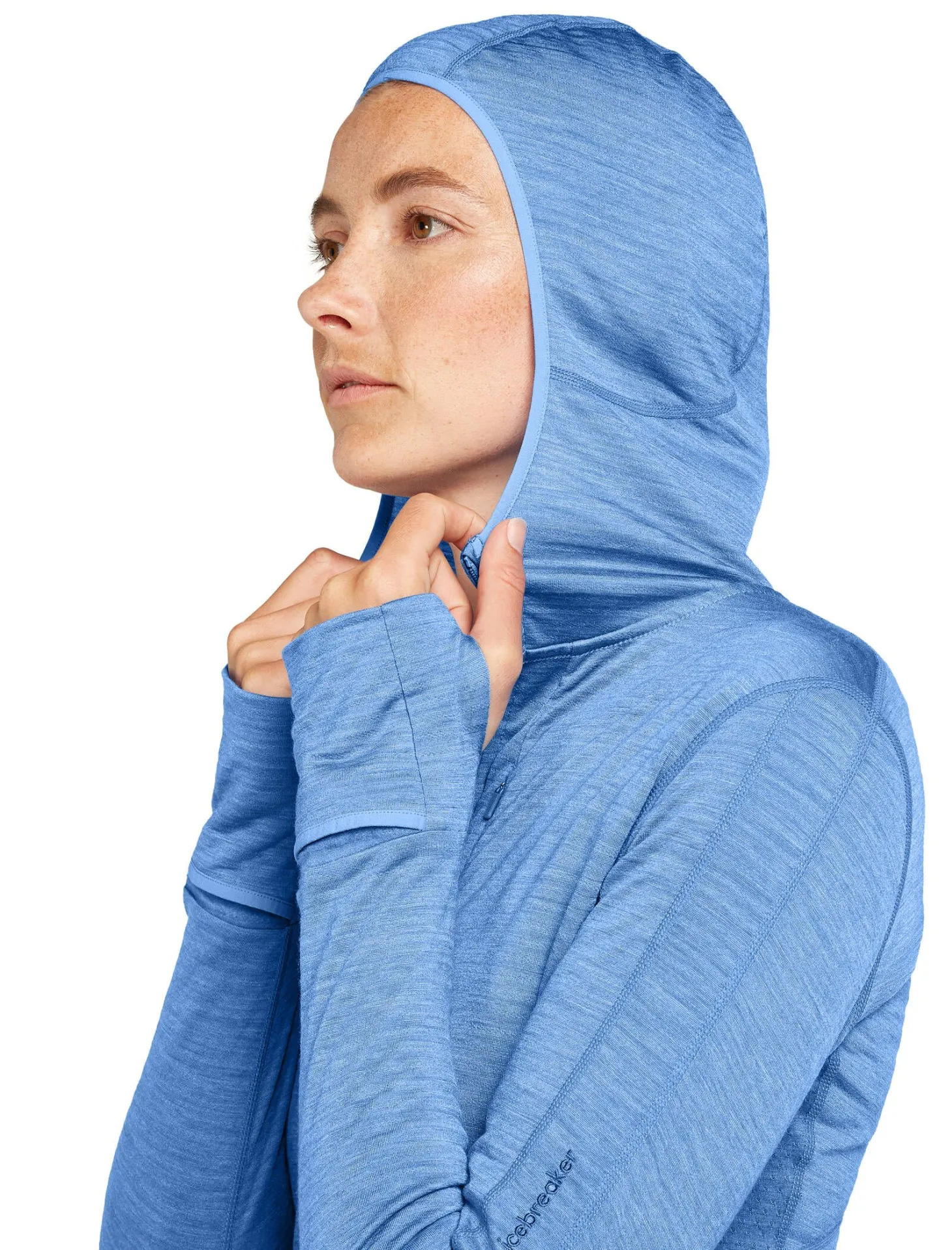 Damen Funktionsjacke mit Kapuze aus Lyocell und Merinowolle W MERINO 200 REALFLEECE DESCENDER LS Z