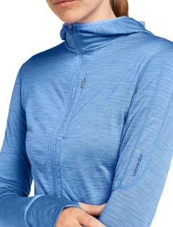 Damen Funktionsjacke mit Kapuze aus Lyocell und Merinowolle W MERINO 200 REALFLEECE DESCENDER LS Z