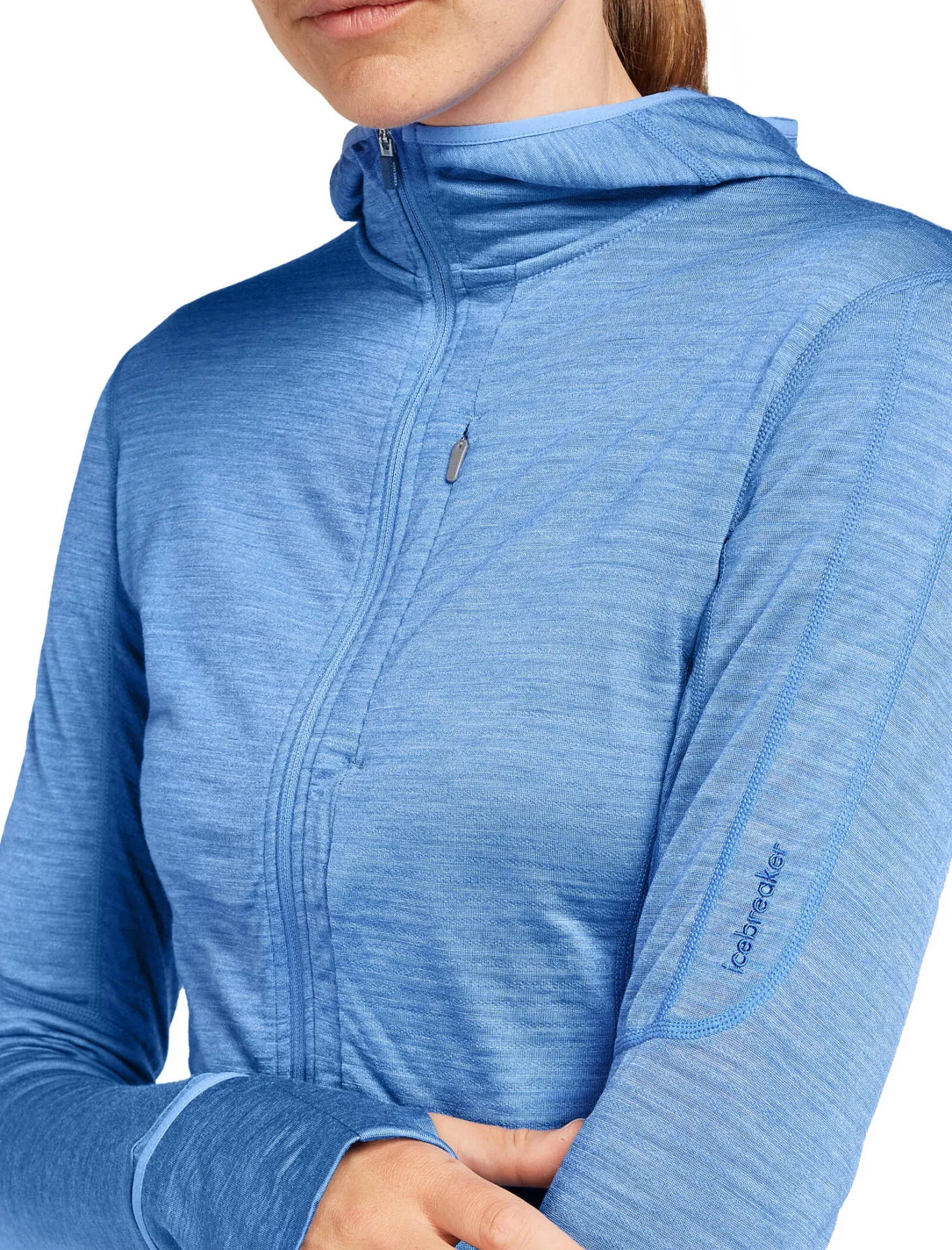 Damen Funktionsjacke mit Kapuze aus Lyocell und Merinowolle W MERINO 200 REALFLEECE DESCENDER LS Z