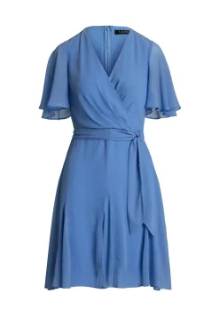 Damen Georgette-Kleid mit recyceltem Polyester