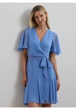 Damen Georgette-Kleid mit recyceltem Polyester