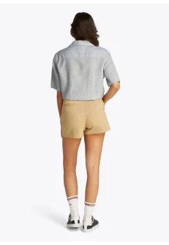 Damen Hemdbluse aus Baumwolle und Leinen