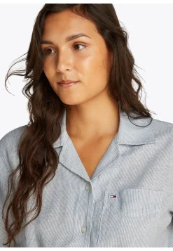 Damen Hemdbluse aus Baumwolle und Leinen