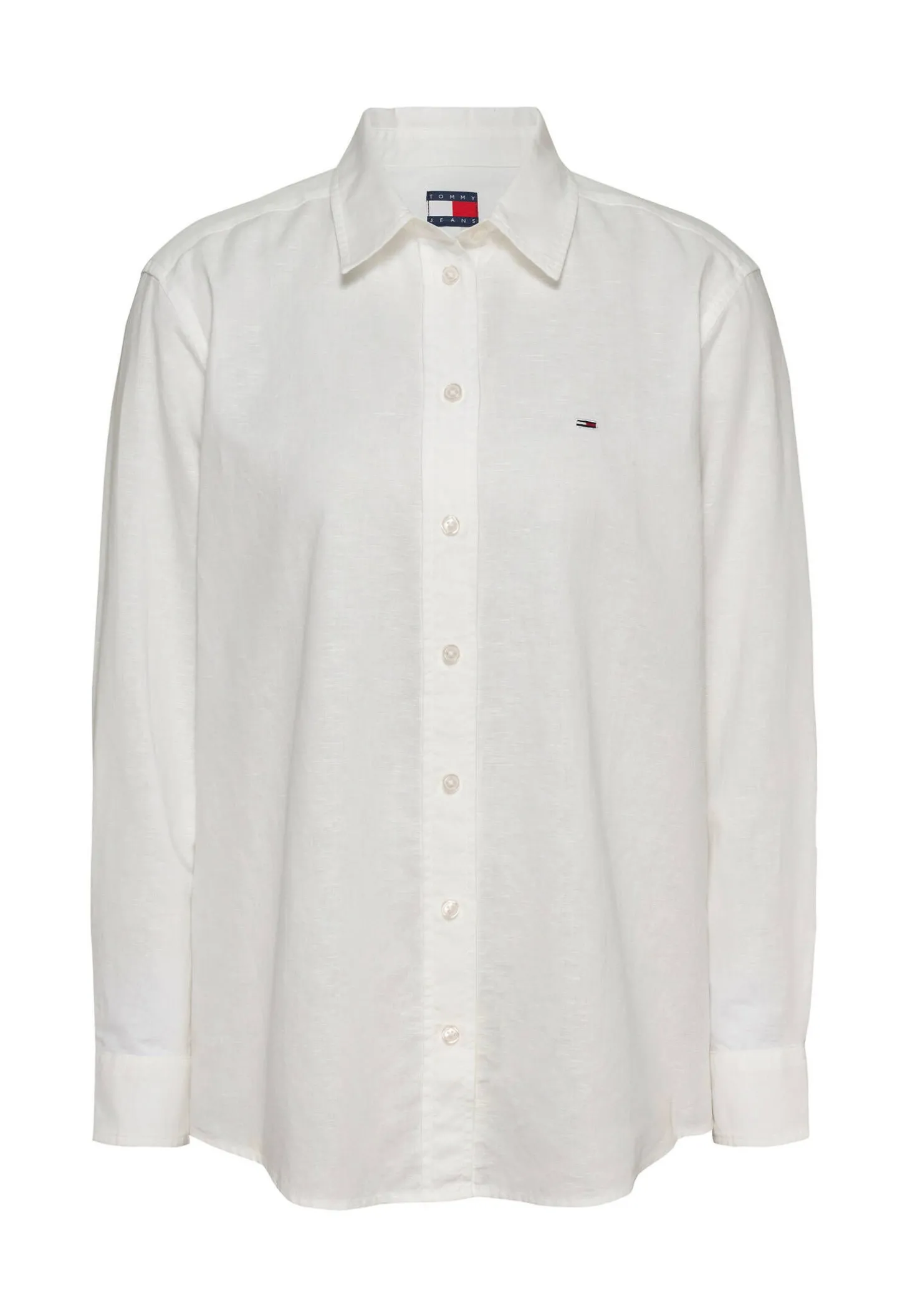 Damen Hemdbluse aus Baumwolle und Leinen