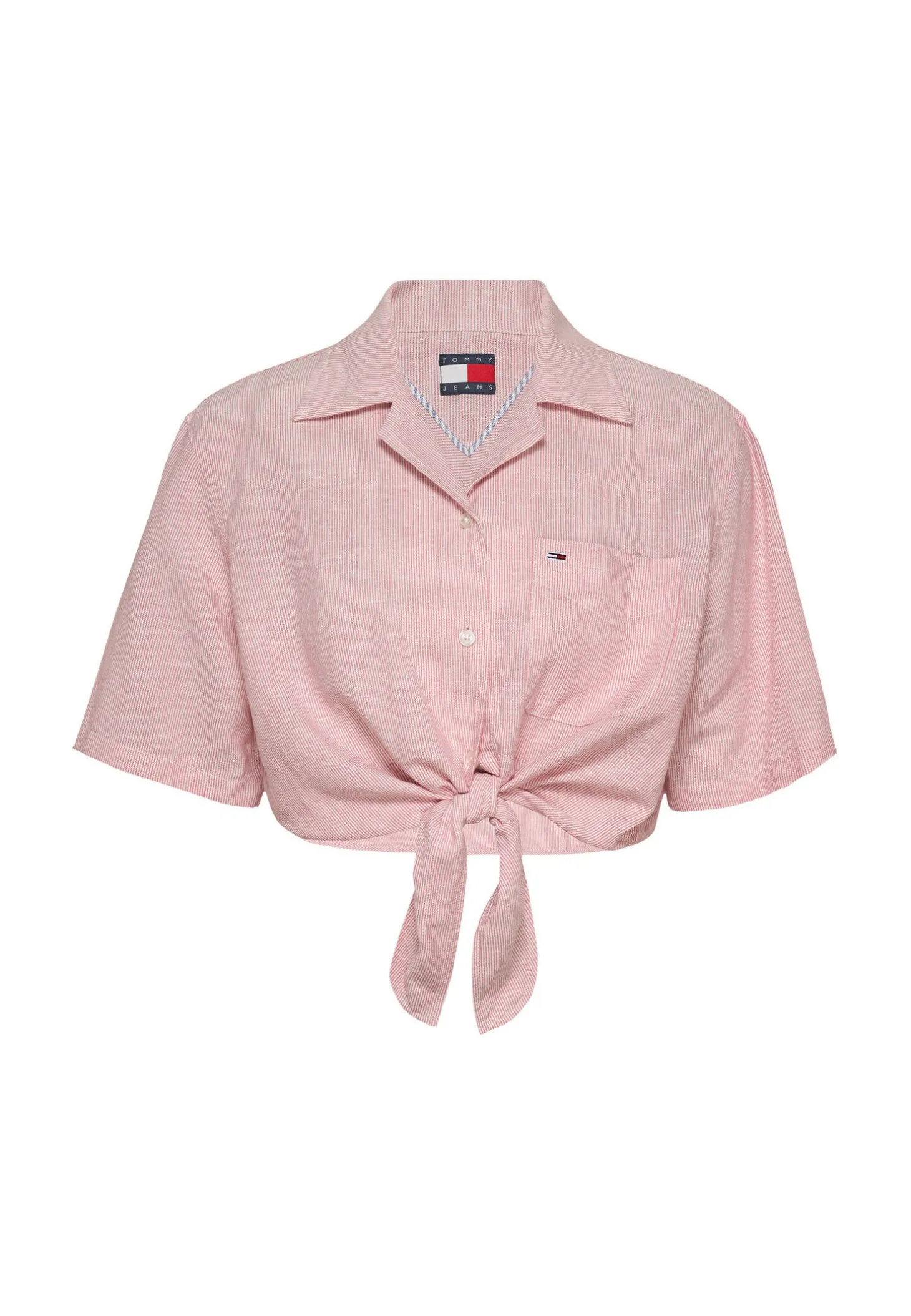 Damen Hemdbluse aus Baumwolle und Leinen