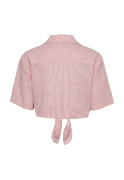 Damen Hemdbluse aus Baumwolle und Leinen