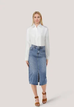 Damen Hemdbluse aus Baumwolle ELISANA_B