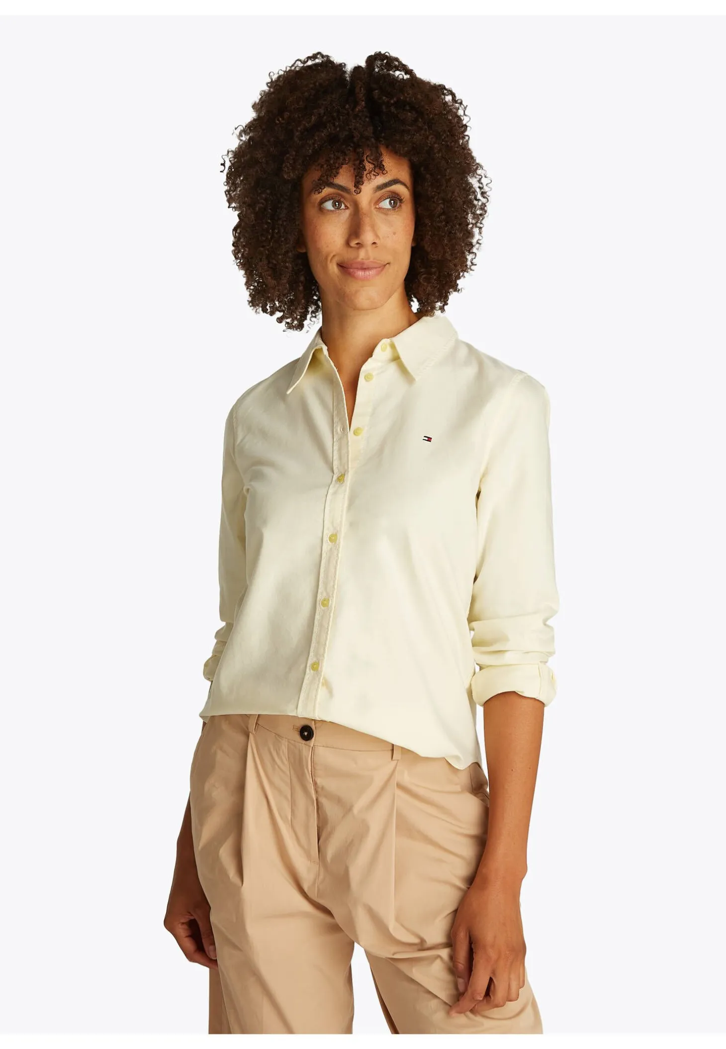 Damen Hemdbluse aus Baumwolle