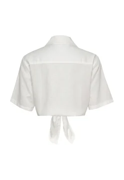 Damen Hemdbluse aus Baumwolle und Leinen