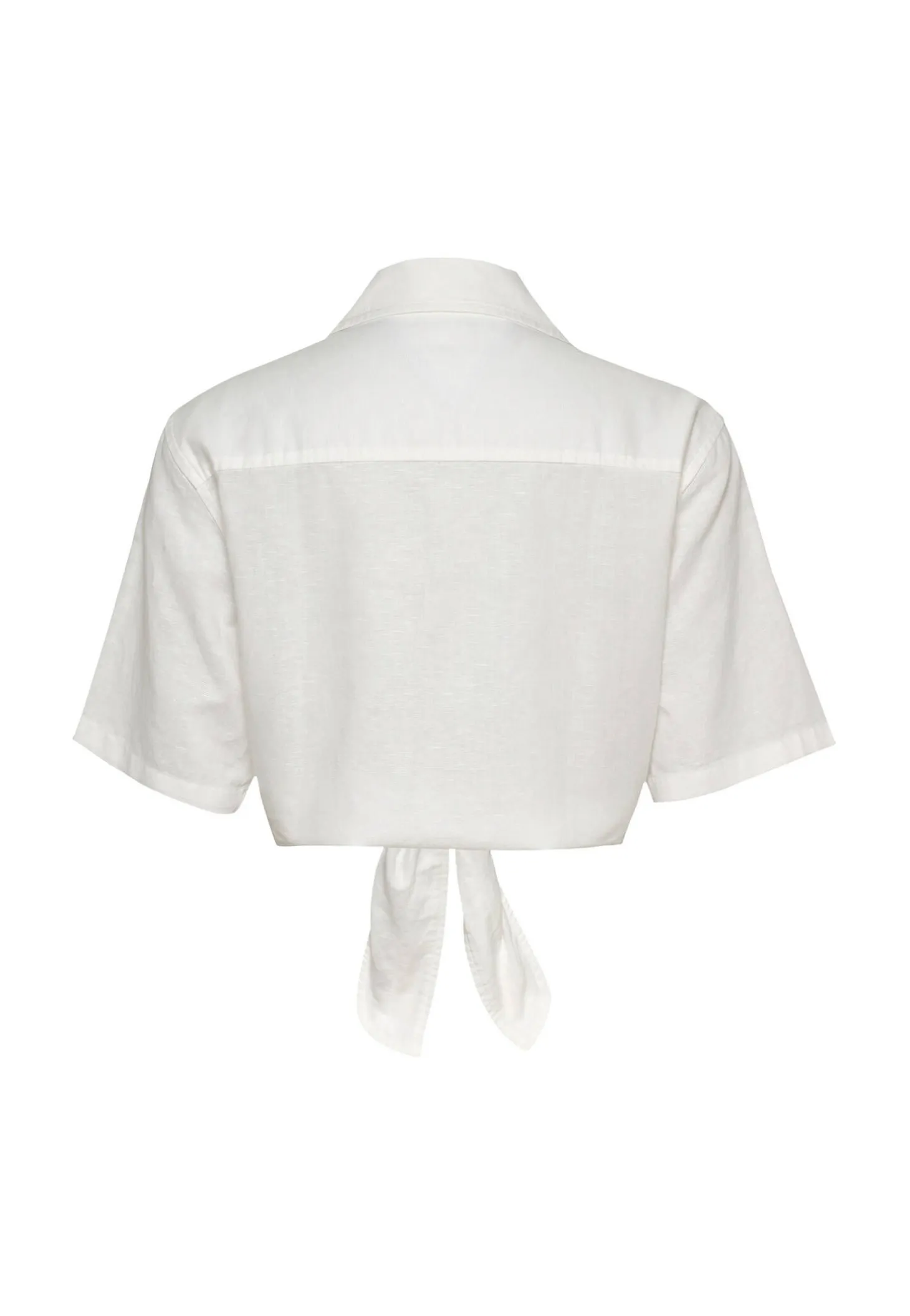 Damen Hemdbluse aus Baumwolle und Leinen