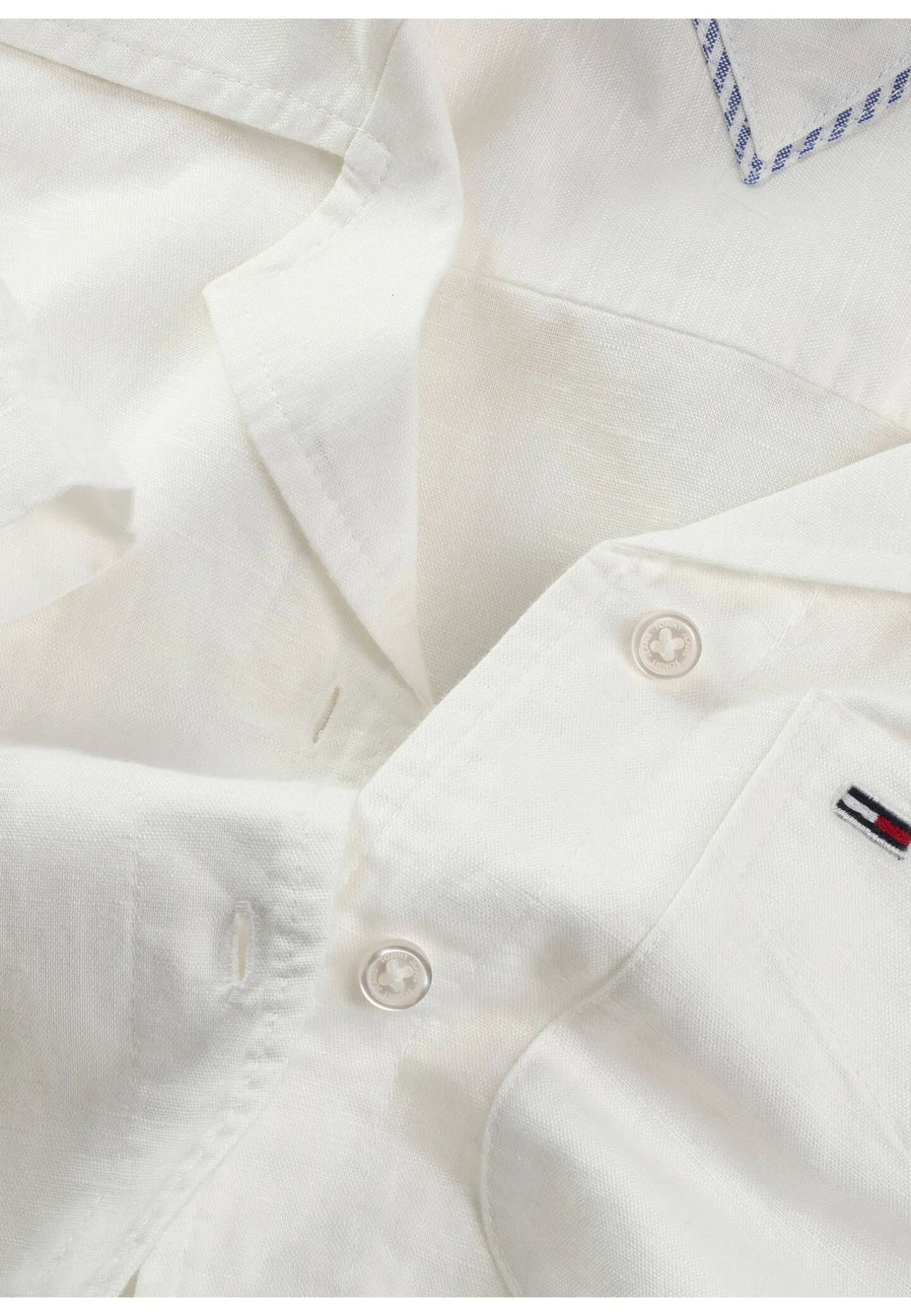 Damen Hemdbluse aus Baumwolle und Leinen