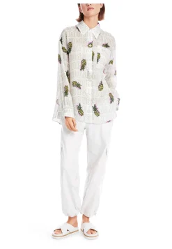 Damen Hemdbluse aus Ramie