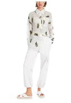 Damen Hemdbluse aus Ramie