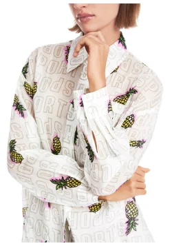 Damen Hemdbluse aus Ramie