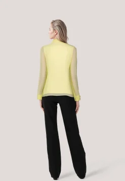 Damen Hemdbluse aus zartem Viskose-Crepe