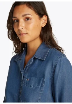 Damen Hemdbluse mit Bindeband