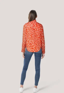 Damen Hemdbluse mit floralem Print