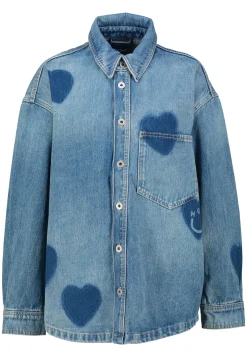 Damen Hemdbluse mit Herz-Print GARESA_2_B