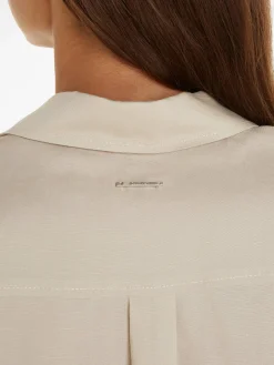 Damen Hemdbluse mit Leinen Relaxed Fit