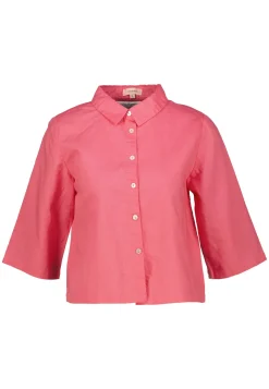 Damen Hemdbluse mit Leinen