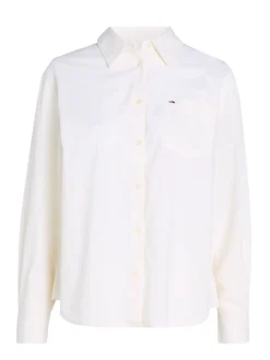 Damen Hemdbluse TJW BOXY STRIPE LINEN SHIRT Langarm