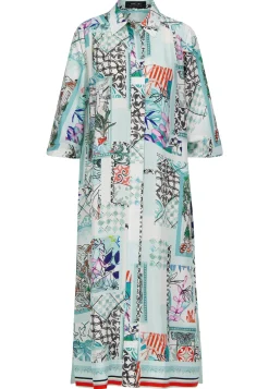 Damen Hemdblusenkleid aus Seide