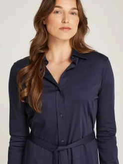 Damen Hemdblusenkleid aus Bio-Baumwolle MERCERIZED COTTON SHIRT DRESS