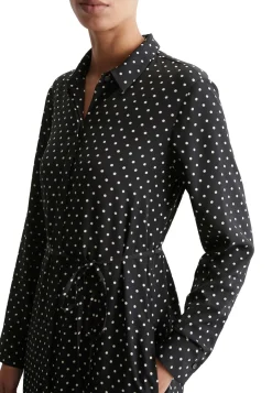 Damen Hemdblusenkleid aus Viskose-Twill Regular Fit