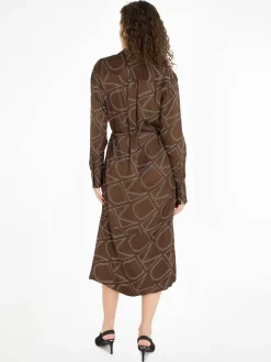 Damen Hemdblusenkleid aus Viskose