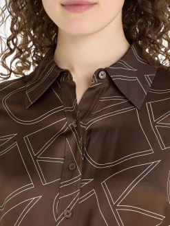 Damen Hemdblusenkleid aus Viskose