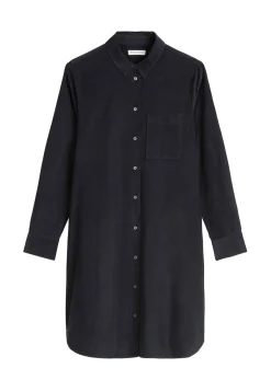 Damen Hemdblusenkleid aus Baumwolle und Lyocell