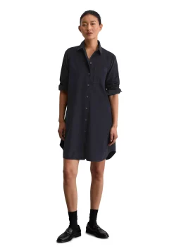 Damen Hemdblusenkleid aus Baumwolle und Lyocell